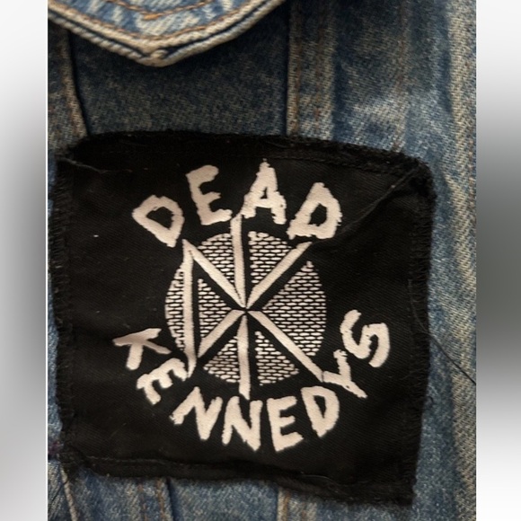 RARE❗️VTG 80s PUNK Levi’s Cutoff Denim Jacket Vest Patch Dead Kennedys Subhumans - Picture 6 of 16